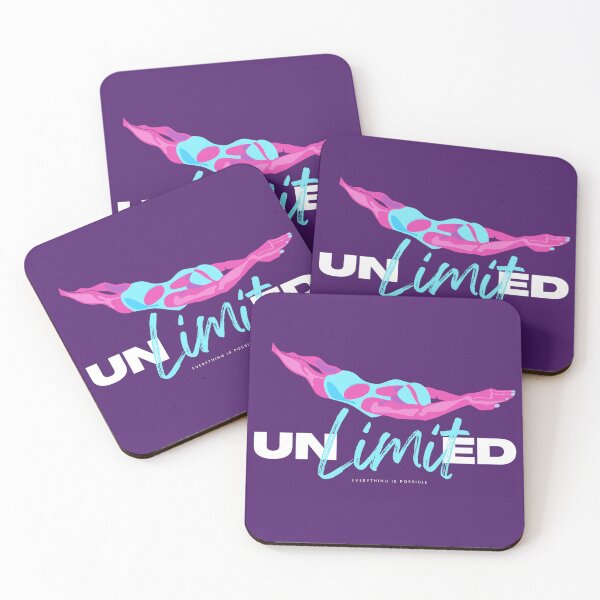 Item preview, Unlimited: Fierce Female Swimmer Motivation Tee designed and sold by LaneLineThreads.
