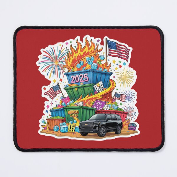 Item preview, 2025 Bingo Card Dumpster Fire designed and sold by LewpyG.