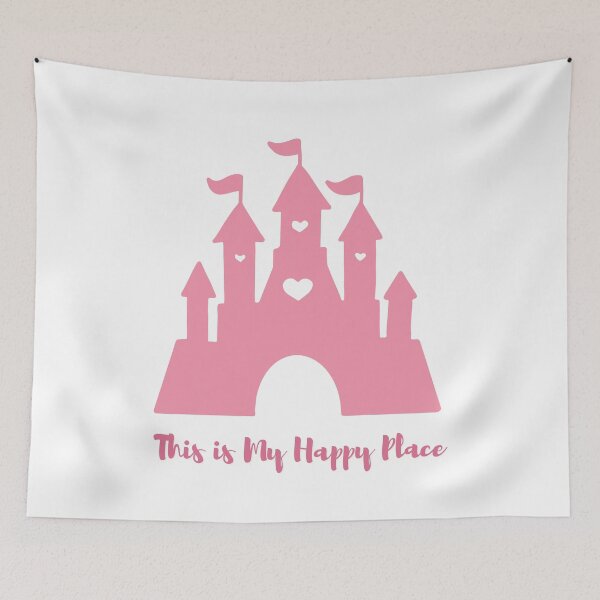 Item preview, This is My Happy Place – Pink Castle Silhouette designed and sold by KimRG.