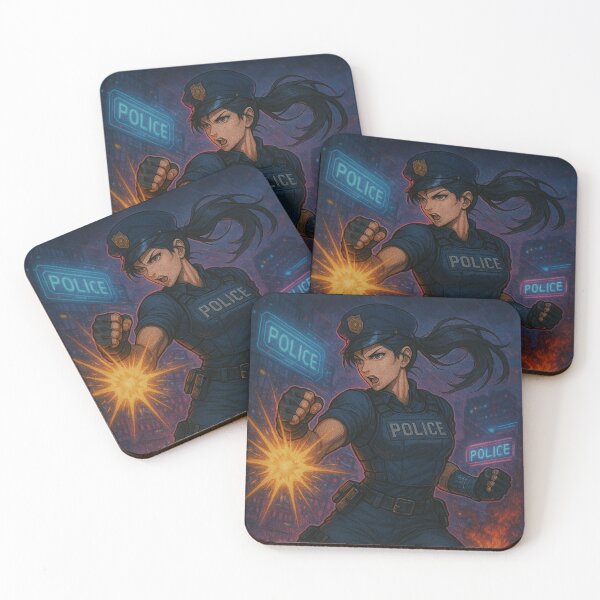 Item preview, Police Officer in Unstoppable Action. Collectible Card designed and sold by JonelleTshirts.