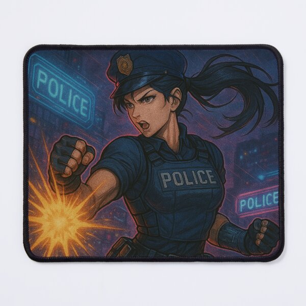 Item preview, Police Officer in Unstoppable Action. Collectible Card designed and sold by JonelleTshirts.