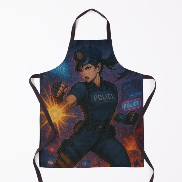 Item preview, Police Officer in Unstoppable Action. Collectible Card designed and sold by JonelleTshirts.