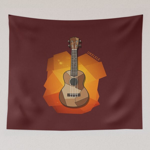 Item preview, Abstract Patchwork Ukulele Art designed and sold by KiwiRider.