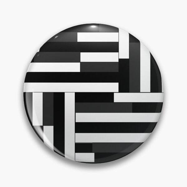 Item preview, Black and White Geometric - Repeat Pattern designed and sold by My Little Art Bubble.