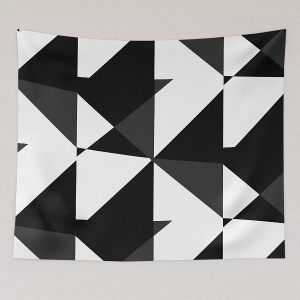 Item preview, Black and White Geometric Pattern designed and sold by My Little Art Bubble.