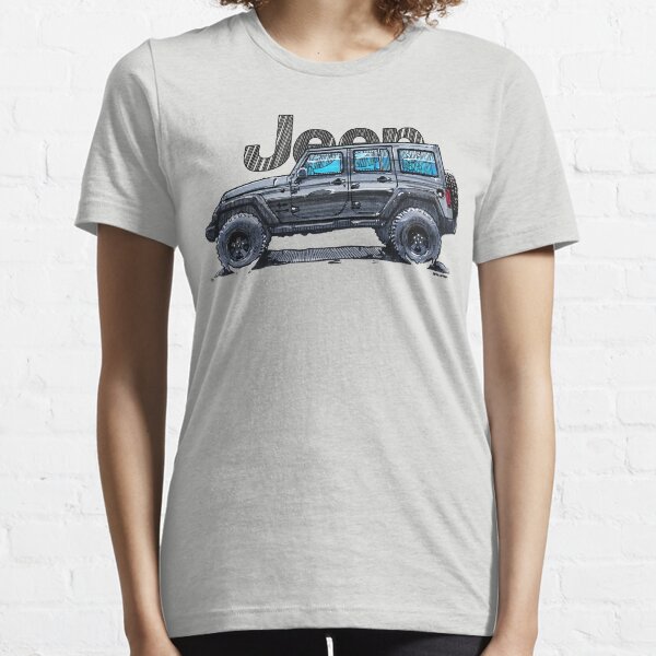 4dr Jk Unlimited - Black Essential T-Shirt
