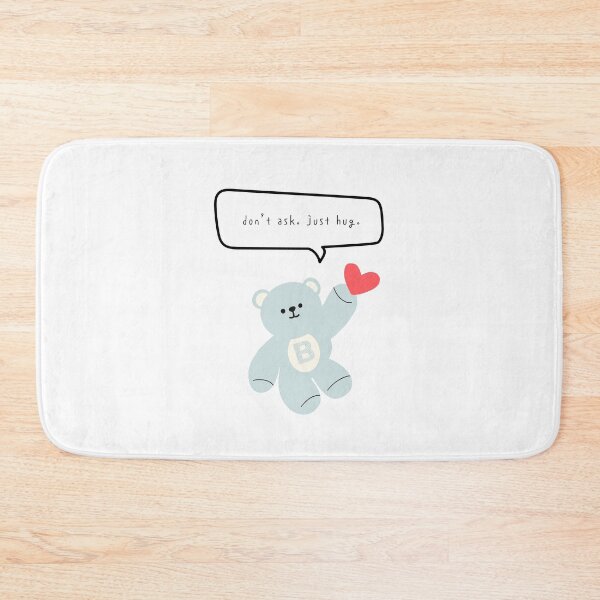 Item preview, Mono Bear Mood – Don’t Ask Just Hug (White / Transparent Background) designed and sold by mintmono-studio.