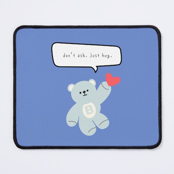 Item preview, Mono Bear Mood – Don’t Ask Just Hug (Purple Square) designed and sold by mintmono-studio.