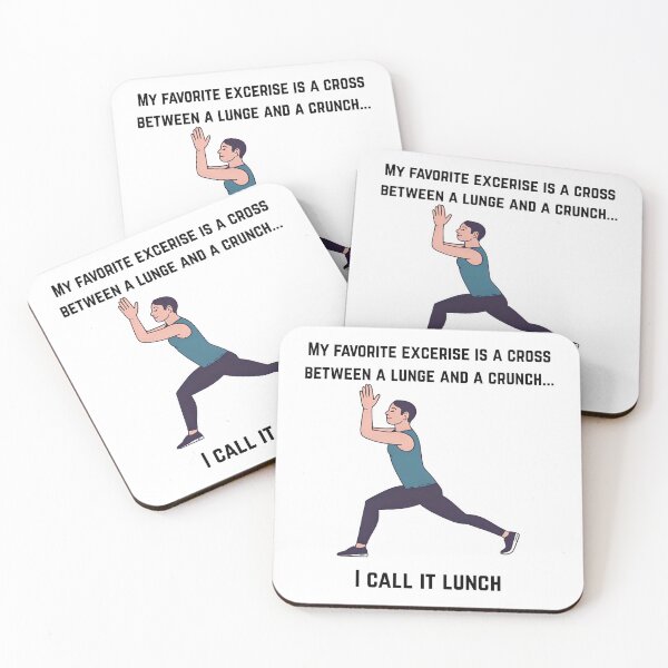 Item preview, Lunge and crunch = lunch. designed and sold by NotSoCalmCo.