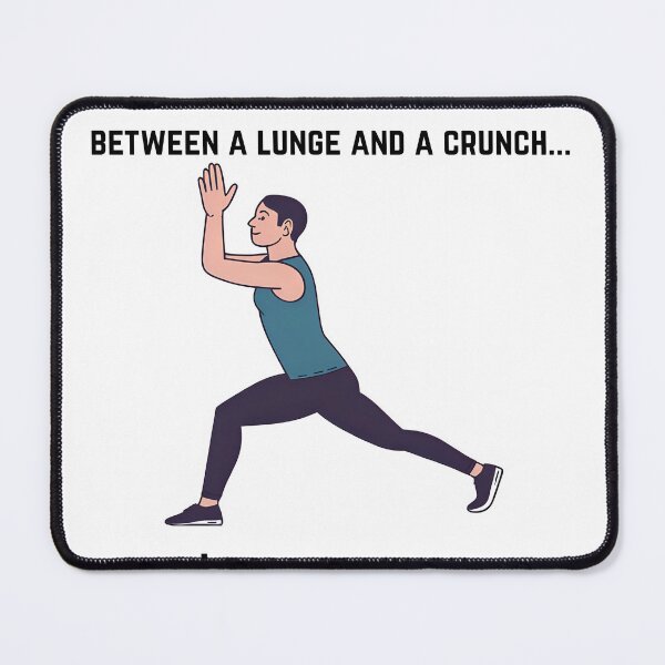 Item preview, Lunge and crunch = lunch. designed and sold by NotSoCalmCo.