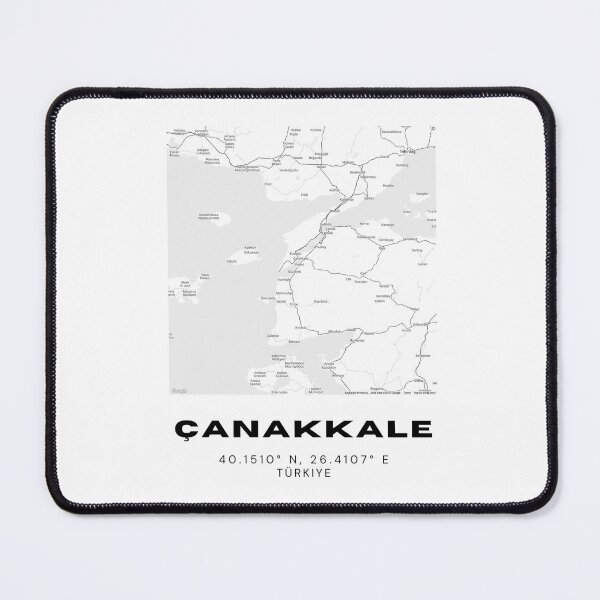 Item preview, Minimalist Çanakkale Map – Black & White Historic City Poster designed and sold by RM-Journey.