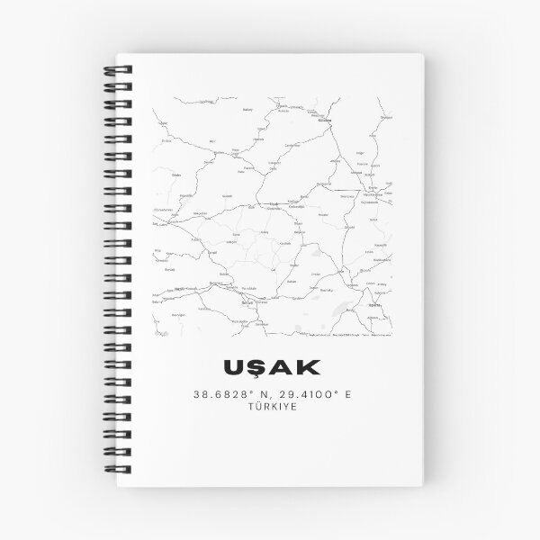 Item preview, Minimalist Uşak Map – Black & White Turkey City Poster designed and sold by RM-Journey.