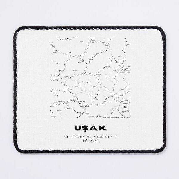 Item preview, Minimalist Uşak Map – Black & White Turkey City Poster designed and sold by RM-Journey.