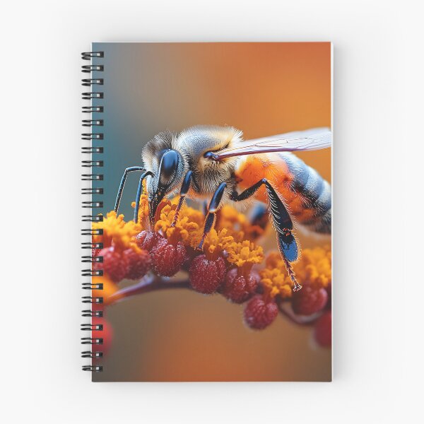 Item preview, Bee Pollinating on Wild Berries designed and sold by TheFullFantasy.