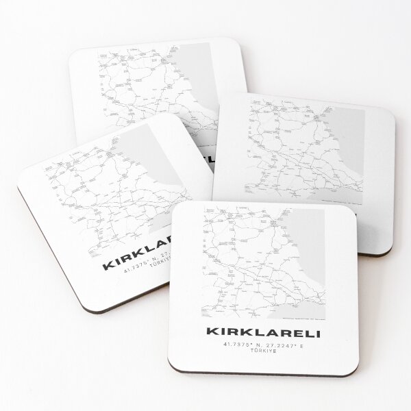 Item preview, Minimalist Kırklareli Map – Black & White Thrace Region Poster designed and sold by RM-Journey.