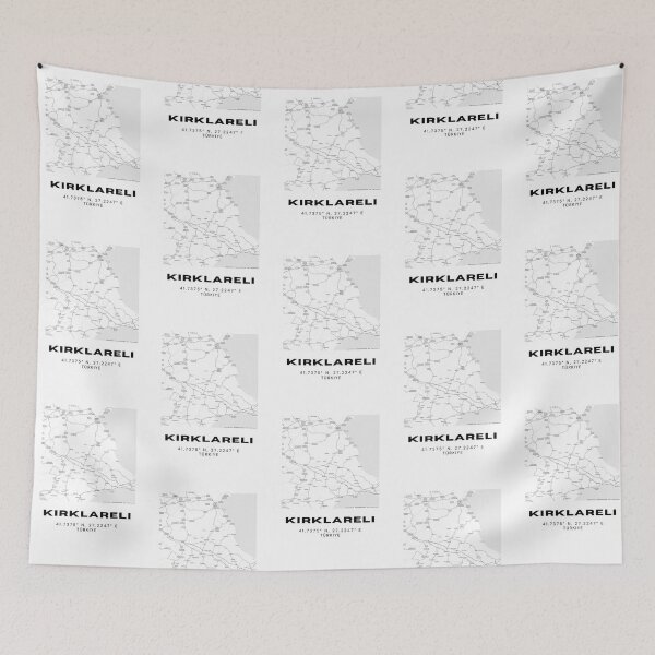 Item preview, Minimalist Kırklareli Map – Black & White Thrace Region Poster designed and sold by RM-Journey.