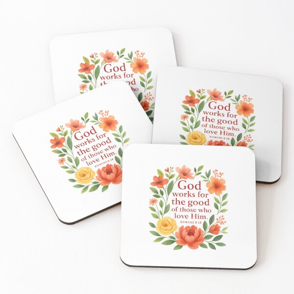Item preview, God works for the good for who loves him Bible Christian designed and sold by GoodwillDesigns.