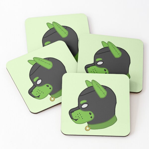 Item preview, Green Pup hood (Straight Ears Ver) designed and sold by Wormdance2.