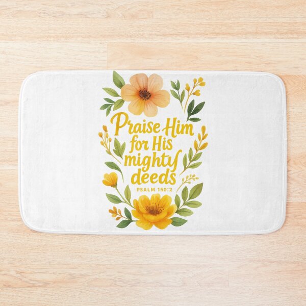 Item preview, Praise him for his Mighty Deeds Bible Christian designed and sold by GoodwillDesigns.
