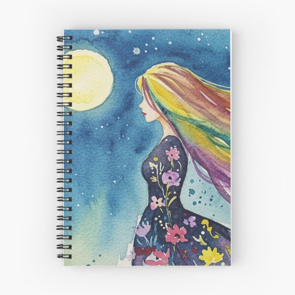 Item preview, Girl and the Moon designed and sold by rowanlafolle.