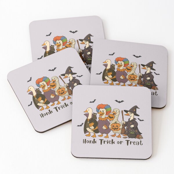 Item preview, Honk trick or treat Halloween funny geese designed and sold by FatBirdie.