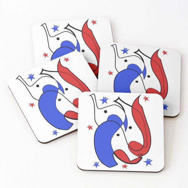 Item preview, Patriotic elephant  designed and sold by ALEFANTICA.