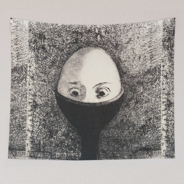 Item preview, HD The Egg, by Odilon Redon  (1885) High Definition designed and sold by MINDTHECHERRY.