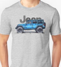 4dr Jk Unlimited - Blue Unisex T-Shirt