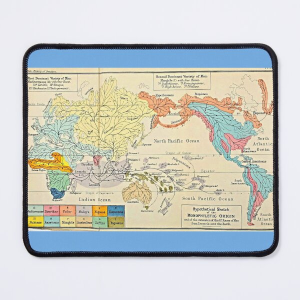 Item preview, Ancient Lemuria Geographical Map designed and sold by Earth Nature Creations.