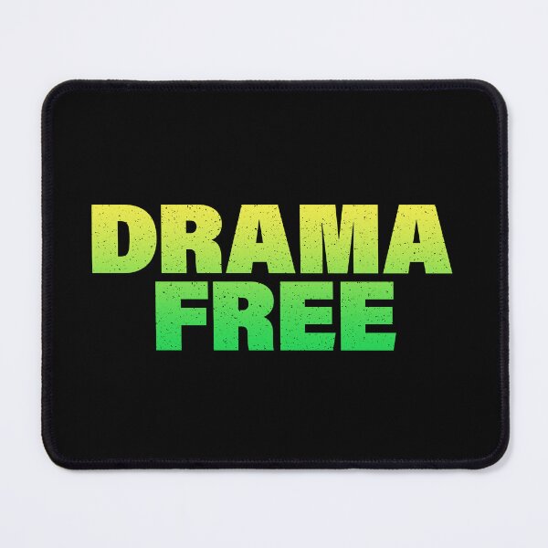 Item preview, Drama Free in Yellow and Lime Bold designed and sold by Memes N Lore .