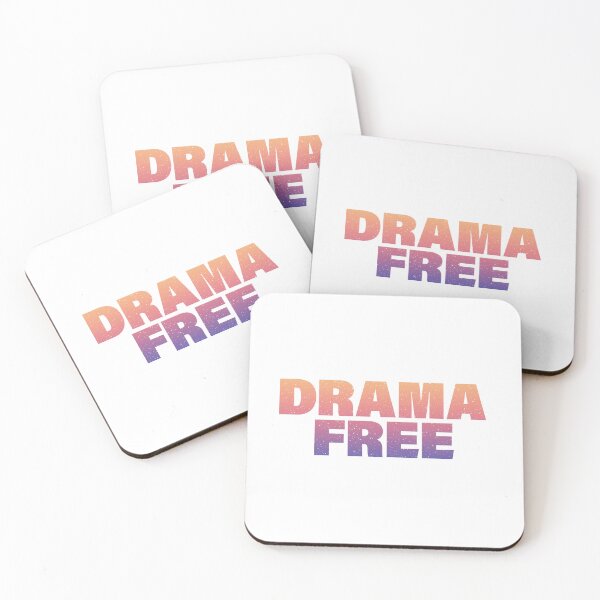 Item preview, Drama Free in Sunset Gradient Bold designed and sold by Memes N Lore .