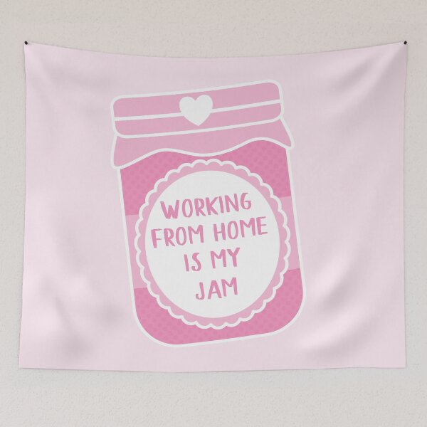 Item preview, Working From Home Is My Jam designed and sold by teesaurus.