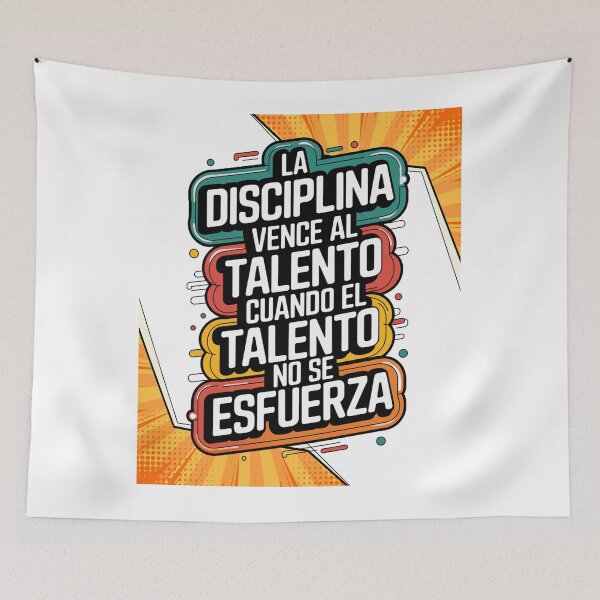 Item preview, Discipline vs. Talent – Real Effort Quote designed and sold by Viva-Vibes504.