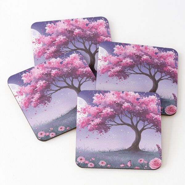 Item preview, Pink Tree with Flowers designed and sold by rowanlafolle.