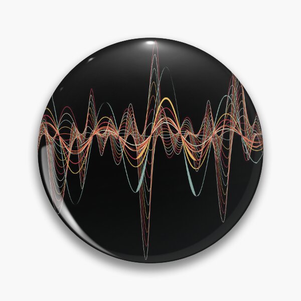 Item preview, Sound Waves In Vintage Sunset Colors designed and sold by Pudding Imagines.
