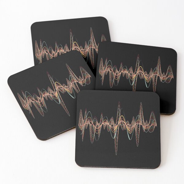 Item preview, Sound Waves In Vintage Sunset Colors designed and sold by Pudding Imagines.