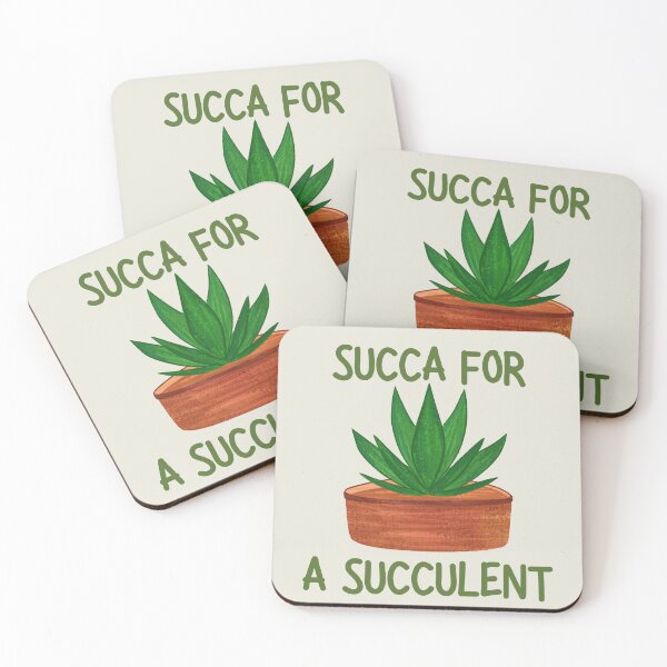 Item preview, Succa for a Succulent – Funny Plant Lover Wall Art designed and sold by SocialSway.