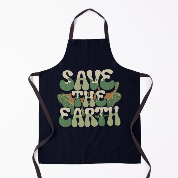 Item preview, Save the Earth – Retro Green Eco Message designed and sold by Taans-Creation.