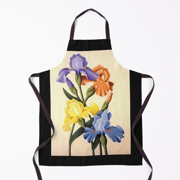 Item preview, Bold Irises – Colourful Floral Oil Painting by Avril Thomas designed and sold by AvrilThomasart.