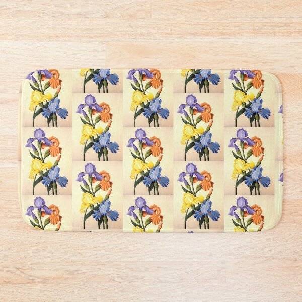 Item preview, Bold Irises – Colourful Floral Oil Painting by Avril Thomas designed and sold by AvrilThomasart.
