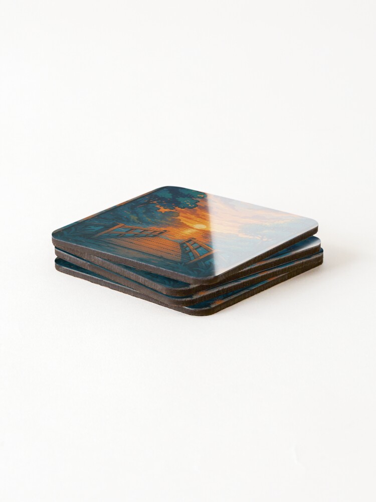 Thumbnail 4 of 5, Coasters (Set of 4), First light designed and sold by Subwire.
