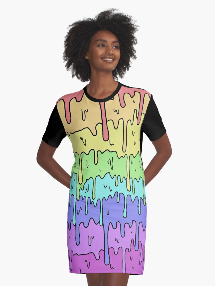 Kilimanjaro Absorber Recreación Vestido camiseta for Sale con la obra «Pastel Kawaii Melting Rainbow  Design» de Limolida | Redbubble