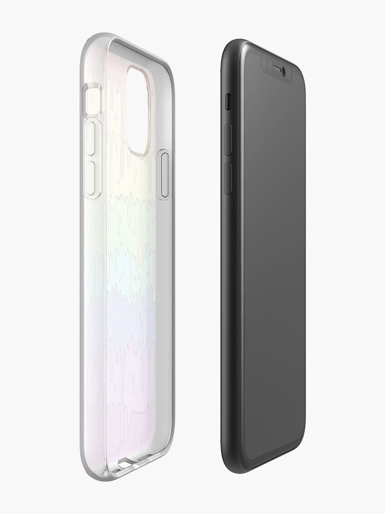 Alternate view of Pastel Kawaii Melting Rainbow Design iPhone Case & Cover