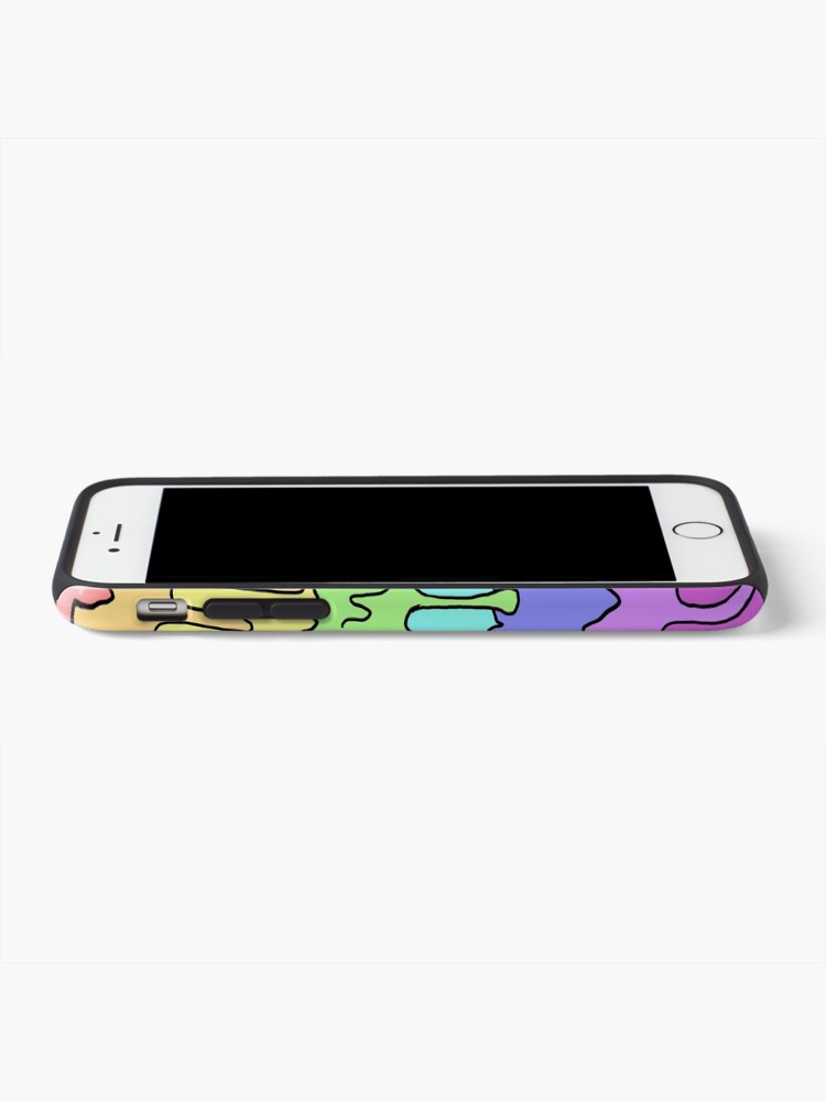 Alternate view of Pastel Kawaii Melting Rainbow Design iPhone Case & Cover
