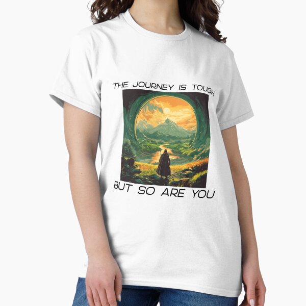 Item preview, The Journey Is Tough Unisex Shirt designed and sold by KM Graphics.