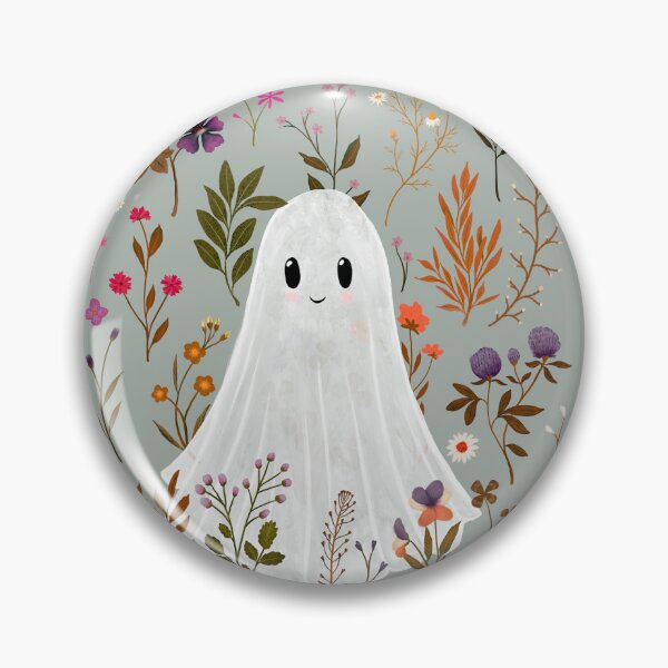 Item preview, Ghost Garden – grey - Autumn Spirit Design - Katherine Quinn designed and sold by Katherine Quinn Illustration.