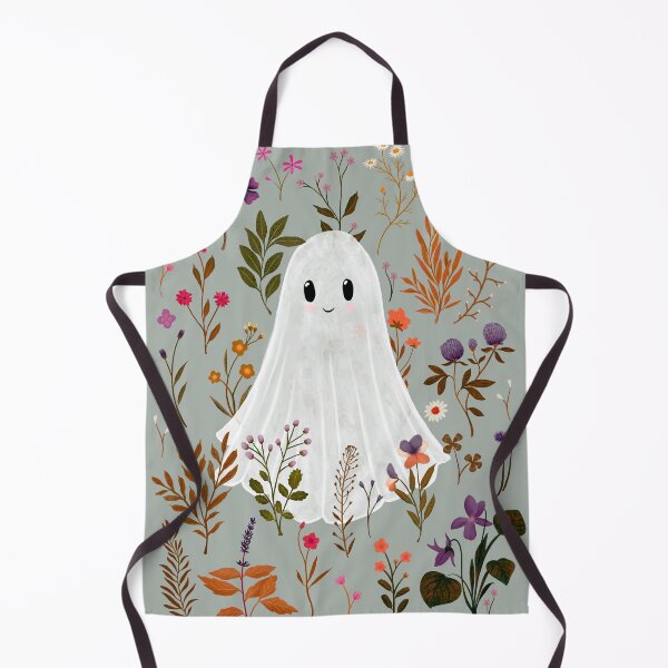Item preview, Ghost Garden – grey - Autumn Spirit Design - Katherine Quinn designed and sold by Katherine Quinn Illustration.