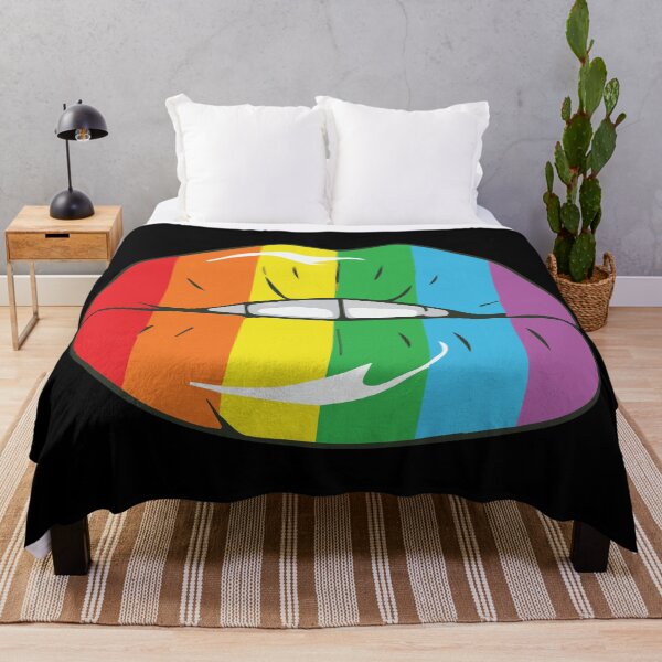 Item preview, Pride Rainbow Flag Lips designed and sold by Scaryzz.