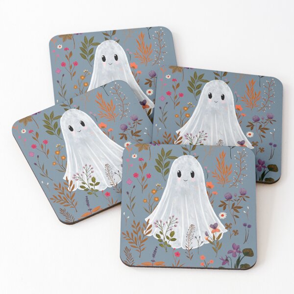 Item preview, Ghost Garden – periwinkle - Autumn Spirit Design - Katherine Quinn designed and sold by Katherine Quinn Illustration.