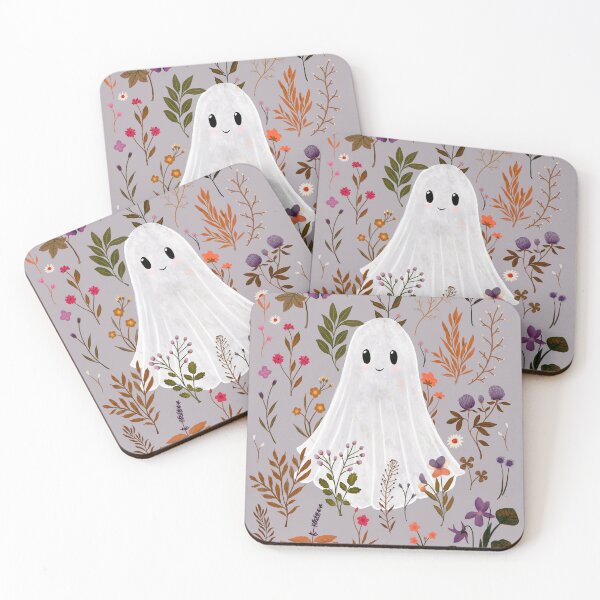 Item preview, Ghost Garden – Light Mauve - Autumn Spirit Design - Katherine Quinn designed and sold by Katherine Quinn Illustration.